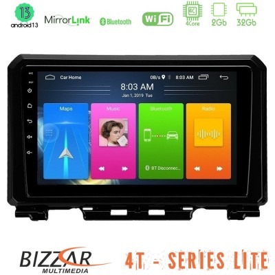 Bizzar 4T Series Suzuki Jimny 2018-2022 4Core Android13 2+32GB Navigation Multimedia Tablet 9