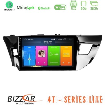 Bizzar 4T Series Toyota Corolla 2014-2016 4Core Android13 2+32GB Navigation Multimedia Tablet 10