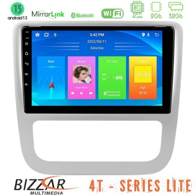 Bizzar 4T Series VW Scirocco 2008-2014 4Core Android13 2+32GB Navigation Multimedia Tablet 9