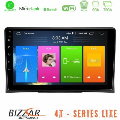 Bizzar 4T Series VW Transporter 2003-2015 4Core Android13 2+32GB Navigation Multimedia Tablet 9