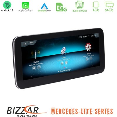 Bizzar Lite Series A/CLA/GLA Class NTG4.5 Android13 8Core (4+64GB) Navigation Multimedia 10.25