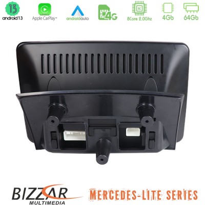 Bizzar Lite Series Mercedes Android13 8Core (4+64GB) 8core Mercedes ML/SLK NTG4.5 Navigation Multimedia station 9