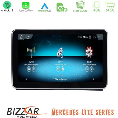 Bizzar Lite Series Mercedes Android13 8Core (4+64GB) 8core Mercedes ML/SLK NTG4.5 Navigation Multimedia station 9