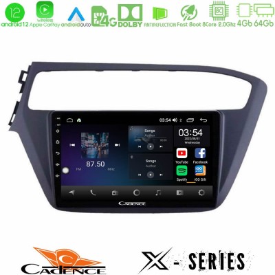 Cadence X Series Hyundai i20 2018-2020 8core Android12 4+64GB Navigation Multimedia Tablet 9