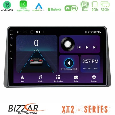 Bizzar XT2 Series 4Core Android13 2+32GB Dacia Duster 2019-> Navigation Multimedia Tablet 9