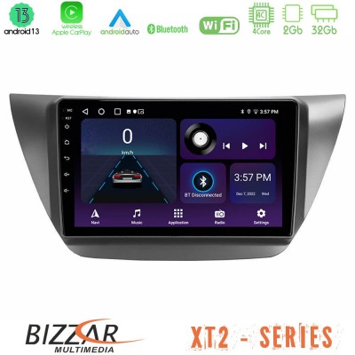 Bizzar XT2 Series 4Core Android13 2+32GB Mitsubishi Lancer 2004 – 2008 Navigation Multimedia Tablet 9