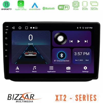 Bizzar XT2 Series 4Core Android13 2+32GB Skoda Fabia 2007-2014 Navigation Multimedia Tablet 10