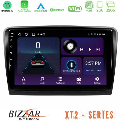 Bizzar XT2 Series 4Core Android13 2+32GB Skoda Superb 2008-2015 Navigation Multimedia Tablet 9