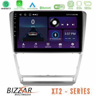 Bizzar XT2 Series 4Core Android13 2+32GB Skoda Octavia 5 Navigation Multimedia Tablet 10