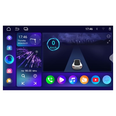 Bizzar 2DIN Deck 4core Android13 4+32GB Navigation Multimedia Deckless 6.9