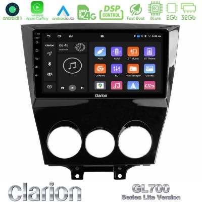 Clarion GL700 Lite Series 8Core Android11 2+32GB Mazda RX8 2008-2012 Navigation Multimedia Tablet 9