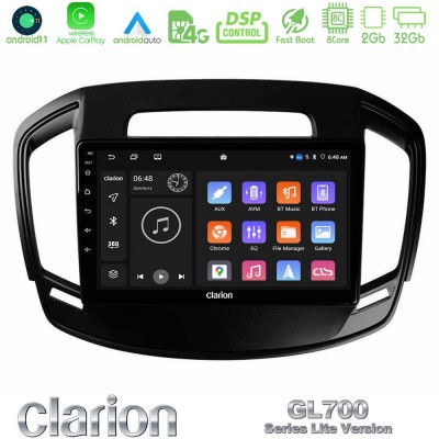 Clarion GL700 Lite Series 8Core Android11 2+32GB Opel Insignia 2014-2017 Navigation Multimedia Tablet 9