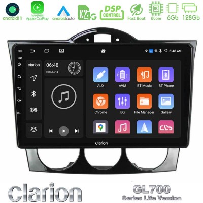 Clarion GL700 Lite Series 8Core Android11 6+128GB Mazda RX8 2003-2008 Navigation Multimedia Tablet 9