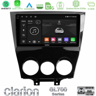 Clarion GL700 Series 8Core Android13 4+64GB Mazda RX8 2008-2012 Navigation Multimedia Tablet 9