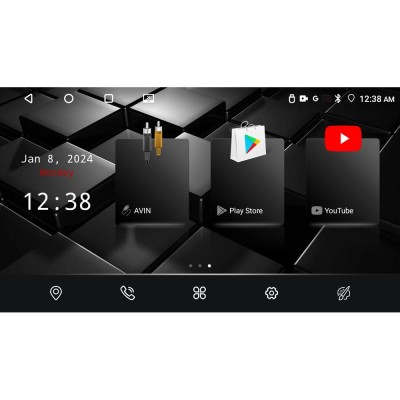 Nakamichi NAM5260 Series 4Core Android12 4+64GB Dacia Duster 2019-> Navigation Multimedia Tablet 9