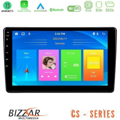 Bizzar CS Series 4Core Android13 2+32GB Peugeot Partner / Citroën Berlingo 2008-2018 Navigation Multimedia Tablet 9