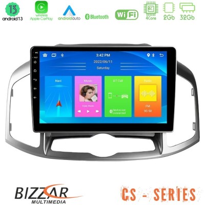 Bizzar CS Series 4Core Android13 2+32GB Chevrolet Captiva 2012-2016 Navigation Multimedia Tablet 9