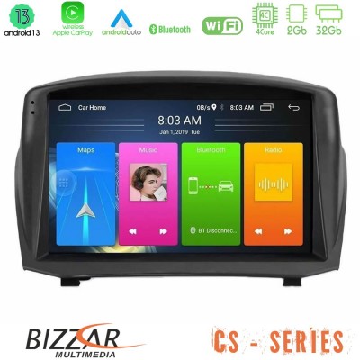 Bizzar CS Series 4Core Android13 2+32GB Ford Fiesta 2008-2016 Navigation Multimedia Tablet 9