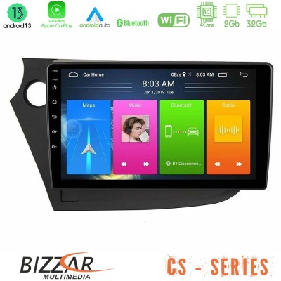 Bizzar CS Series 4Core Android13 2+32GB Honda Insight 2009-2015 Navigation Multimedia Tablet 9