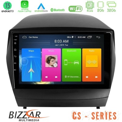 Bizzar CS Series 4Core Android13 2+32GB Hyundai IX35 Auto A/C Navigation Multimedia Tablet 9