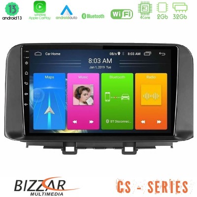 Bizzar CS Series 4Core Android13 2+32GB Hyundai Kona 2018-2023 Navigation Multimedia Tablet 10