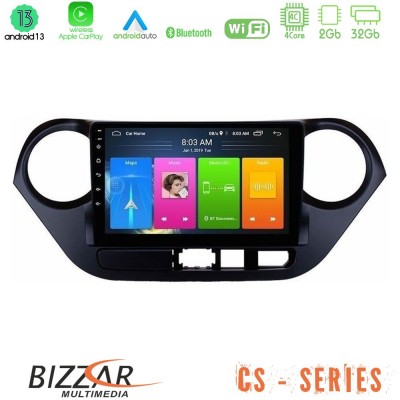 Bizzar CS Series 4Core Android13 2+32GB Hyundai i10 2014-2020 Navigation Multimedia Tablet 9