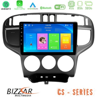 Bizzar CS Series 4Core Android13 2+32GB Hyundai Matrix 2001-2010 Navigation Multimedia Tablet 9