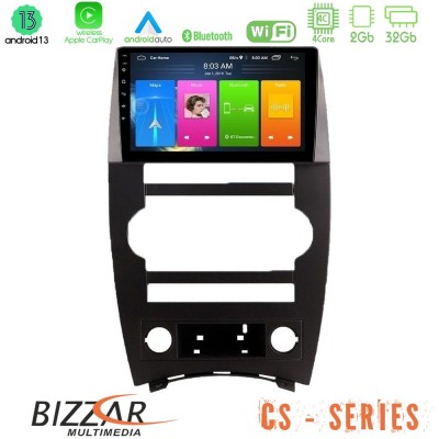 Bizzar CS Series 4Core Android13 2+32GB Jeep Commander 2007-2008 Navigation Multimedia Tablet 9