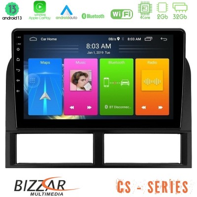 Bizzar CS Series 4Core Android13 2+32GB Jeep Grand Cherokee 1999-2004 Navigation Multimedia Tablet 9