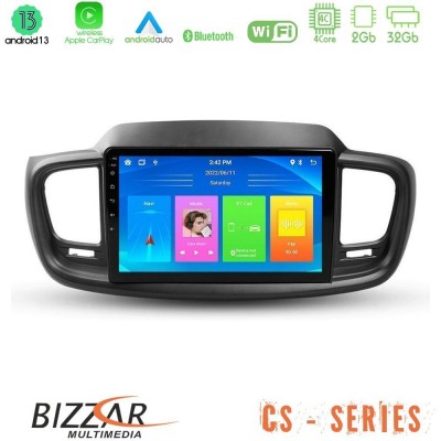 Bizzar CS Series 4Core Android13 2+32GB Kia Sorento 2018-2021 Navigation Multimedia Tablet 9