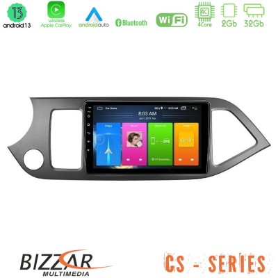 Bizzar CS Series 4Core Android13 2+32GB Kia Picanto Navigation Multimedia Tablet 9