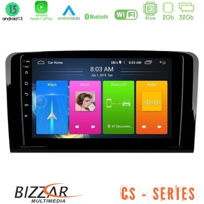 Bizzar CS Series 4Core Android13 2+32GB Mercedes ML/GL Class Navigation Multimedia Tablet 9