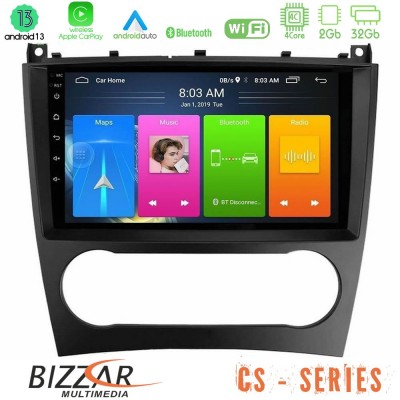 Bizzar CS Series 4Core Android13 2+32GB Mercedes W203 Facelift Navigation Multimedia Tablet 9