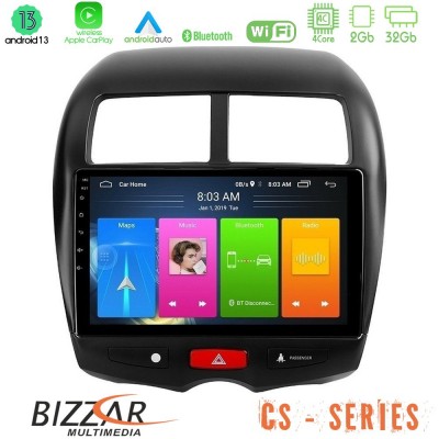 Bizzar CS Series 4Core Android13 2+32GB Mitsubishi ASX Navigation Multimedia Tablet 10