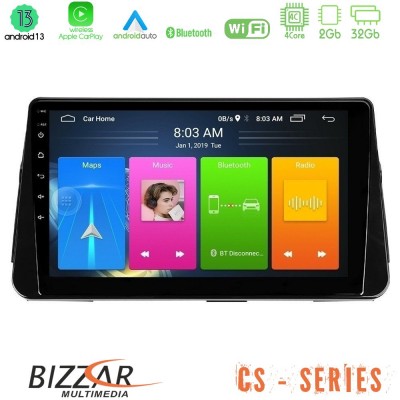 Bizzar CS Series 4Core Android13 2+32GB Nissan Micra K14 Navigation Multimedia Tablet 10