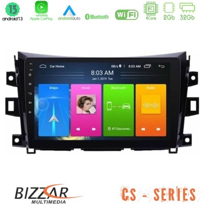 Bizzar CS Series 4Core Android13 2+32GB Nissan Navara NP300 Navigation Multimedia Tablet 9