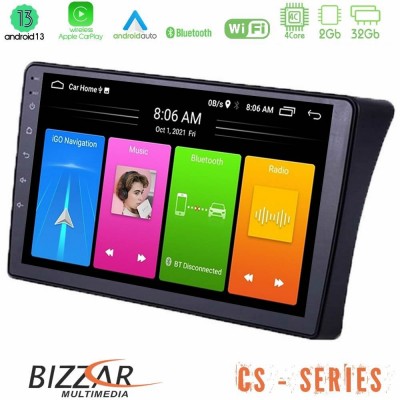 Bizzar CS Series 4Core Android13 2+32GB Nissan Navara D40 Navigation Multimedia Tablet 9