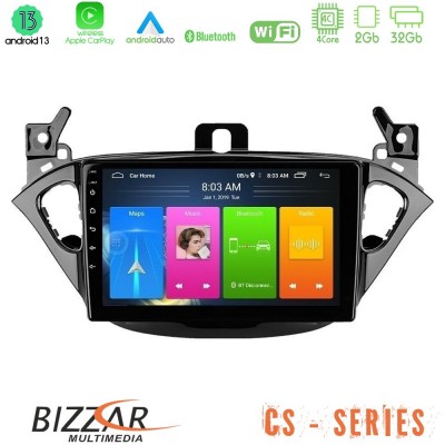 Bizzar CS Series 4Core Android13 2+32GB Opel Corsa E/Adam Navigation Multimedia Tablet 9