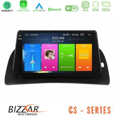 Bizzar CS Series 4Core Android13 2+32GB Renault Kangoo 2015-2018 Navigation Multimedia Tablet 9