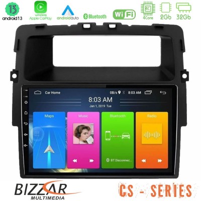 Bizzar CS Series 4Core Android13 2+32GB Renault/Nissan/Opel Navigation Multimedia Tablet 10