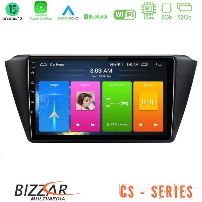 Bizzar CS Series 4Core Android13 2+32GB Skoda Fabia 2015-2021 Navigation Multimedia Tablet 9