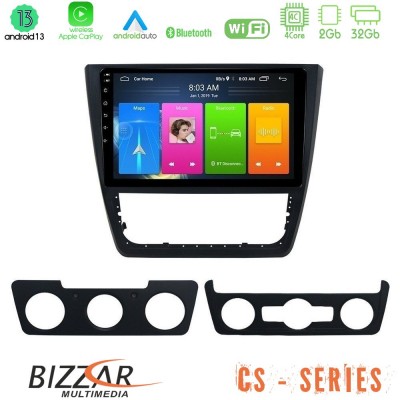 Bizzar CS Series 4Core Android13 2+32GB Skoda Yeti 2009-> Navigation Multimedia Tablet 10