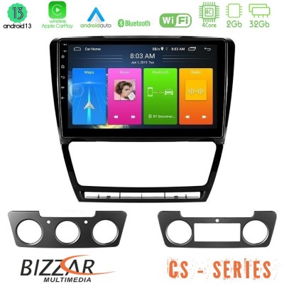 Bizzar CS Series 4Core Android13 2+32GB Skoda Octavia 5 Navigation Multimedia Tablet 10