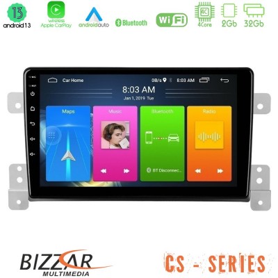 Bizzar CS Series 4Core Android13 2+32GB Suzuki Grand Vitara Navigation Multimedia Tablet 9