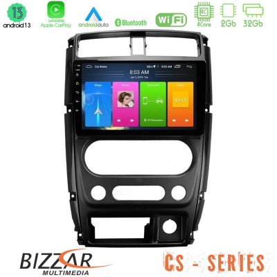 Bizzar CS Series 4Core Android13 2+32GB Suzuki Jimny 2007-2017 Navigation Multimedia Tablet 9