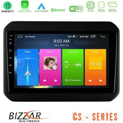 Bizzar CS Series 4Core Android13 2+32GB Suzuki Ignis Navigation Multimedia Tablet 9