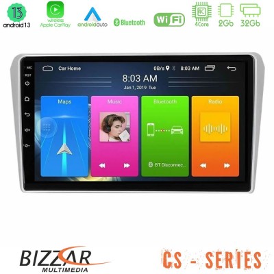 Bizzar CS Series 4Core Android13 2+32GB Toyota Avensis T25 02/2003–2008 Navigation Multimedia Tablet 9