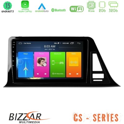 Bizzar CS Series 4Core Android13 2+32GB Toyota CH-R Navigation Multimedia Tablet 9