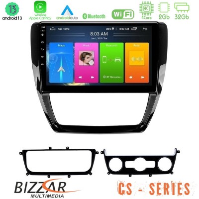 Bizzar CS Series 4Core Android13 2+32GB VW Jetta Navigation Multimedia Tablet 10