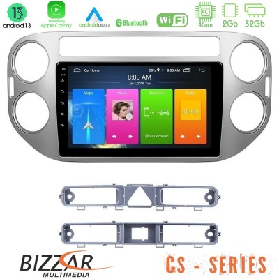 Bizzar CS Series 4Core Android13 2+32GB VW Tiguan Navigation Multimedia Tablet 9